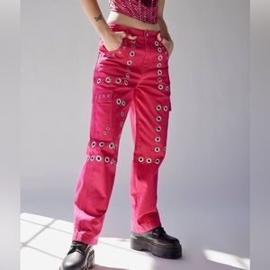 BDG Maxo Grommet Cargo Jean - Pink Denim size 26